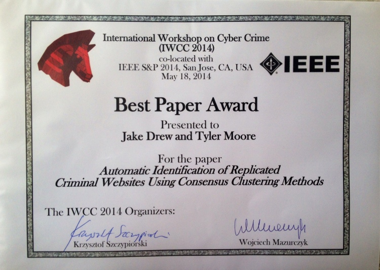 best paper award